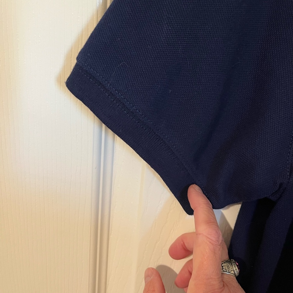 St. John's Bay Dark Blue Polo Shirt - Picture 5 of 6